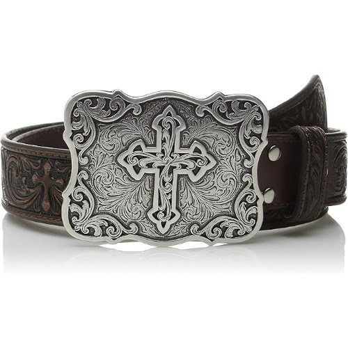 Nocona-Belt-Co-Scroll-Embose-Cross-Buckle-Belt